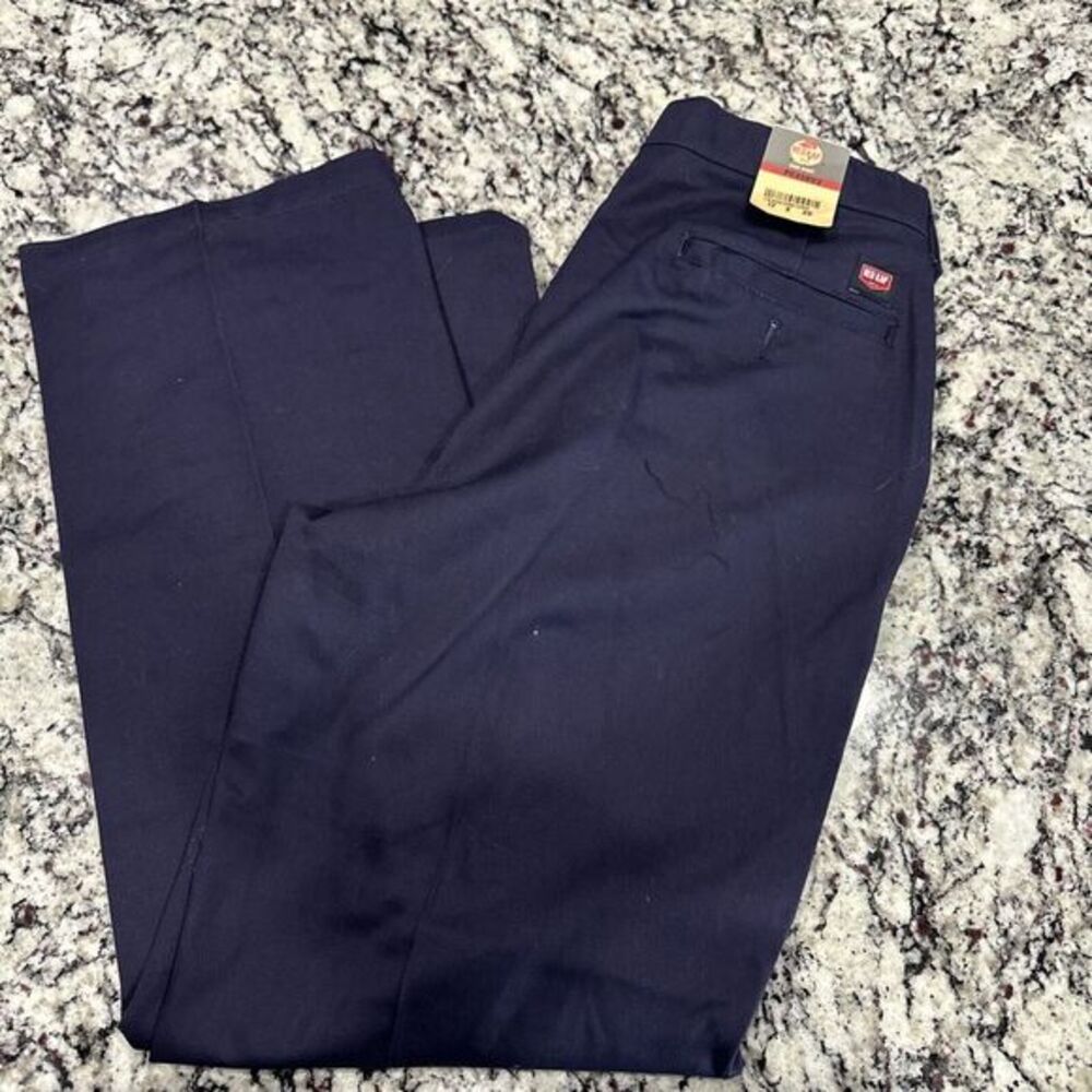 New Red Kap PC45NV Women's Plain Front Cotton Pant. 12 X 30